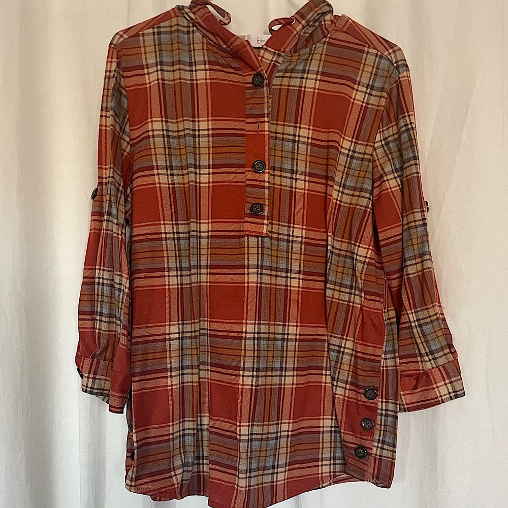 Flannel hoodie